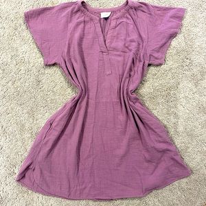 EUC universal thread dress light purple dusty mauve